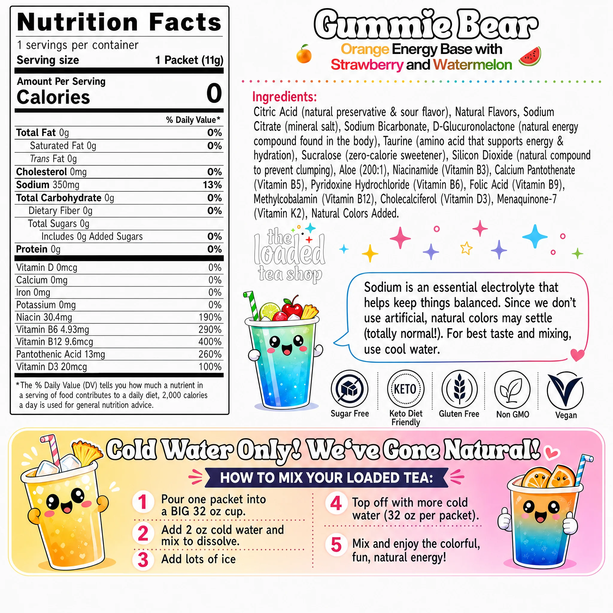 50 Case Gummie Bear (Caffeine- Free) - Image 5